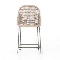 Benito Vintage White Woven Counter Stool