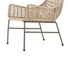Benito Vintage White Outdoor Woven Club Chair