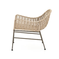 Benito Vintage White Outdoor Woven Club Chair