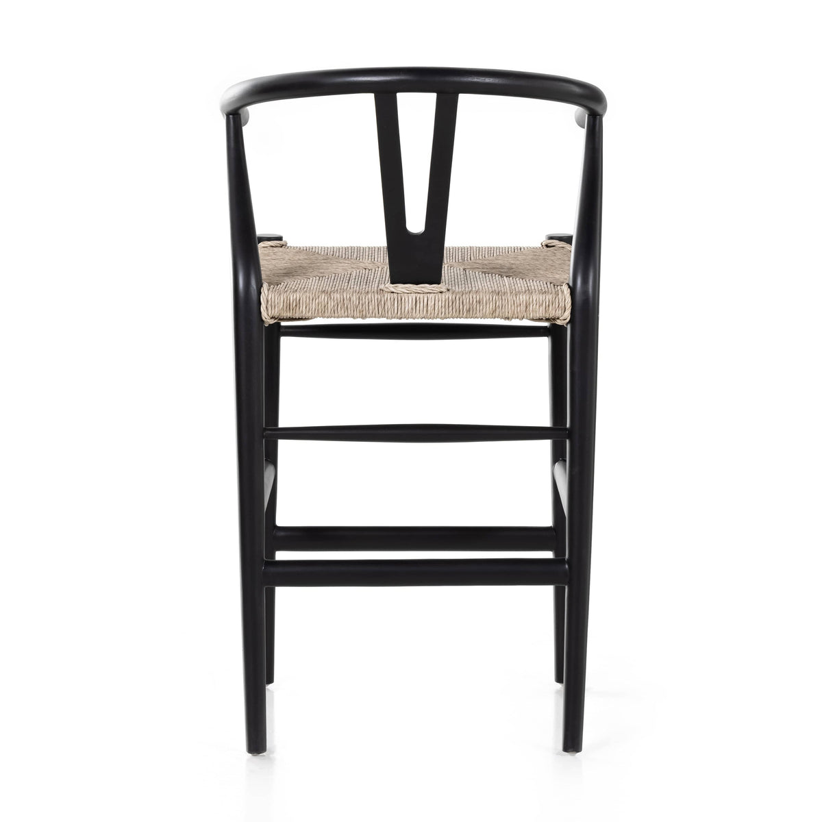 Marlow Black Teak Counter Stool