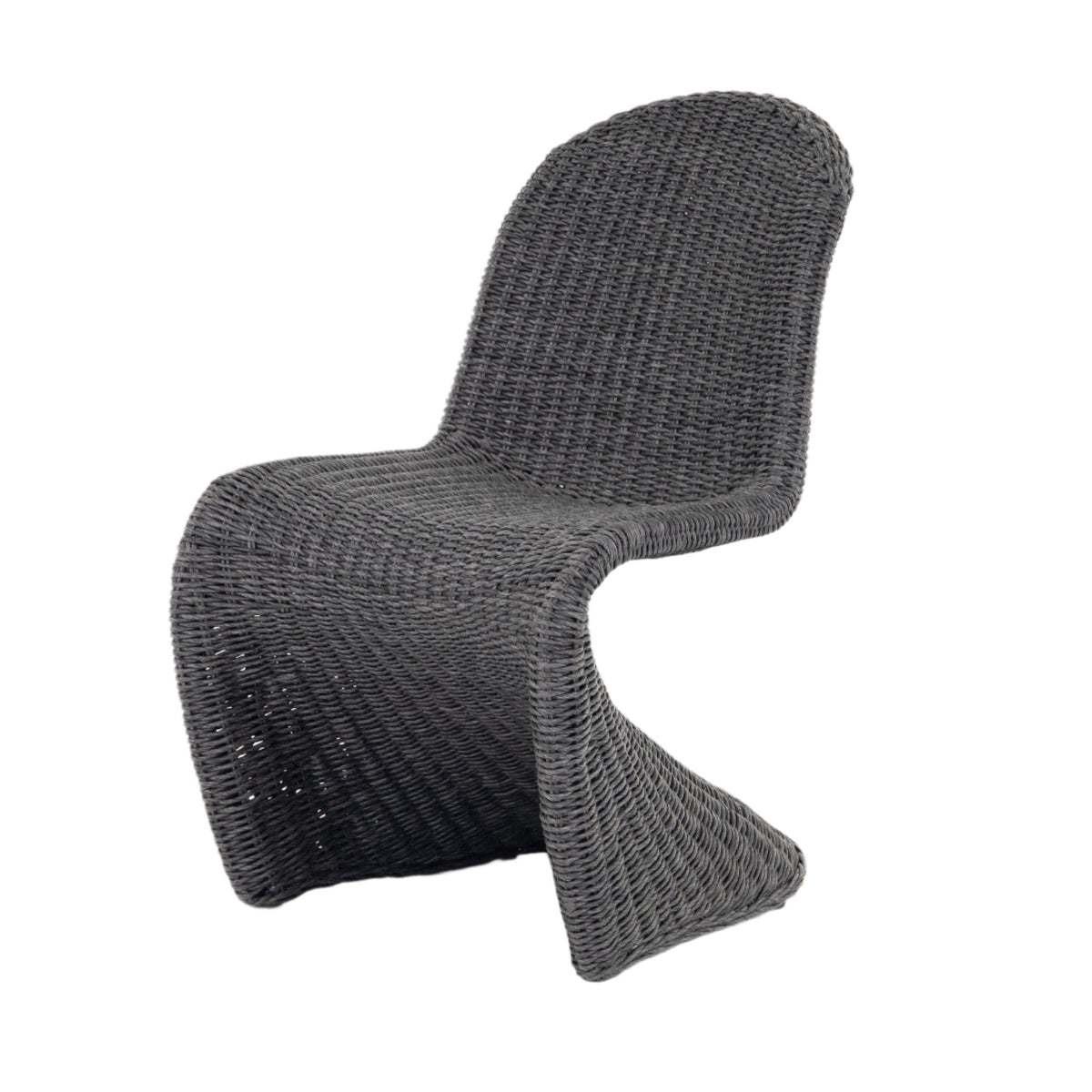 Pierson Charcoal Wicker Dining Chair