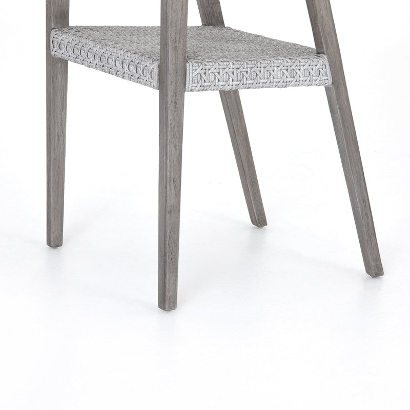 Elva Weathered Grey Outdoor Dining Chair