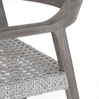 Elva Weathered Grey Outdoor Dining Chair