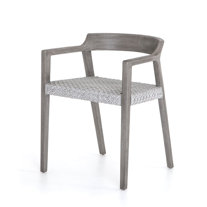 Elva Weathered Grey Outdoor Dining Chair