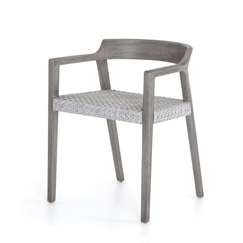 Elva Weathered Grey Outdoor Dining Chair