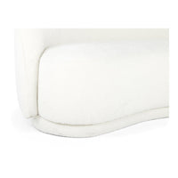 Excelsior Cream Curved Boucle Sofa