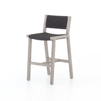 Dalton Grey Teak Outdoor Bar Stool