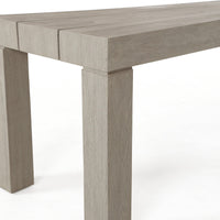 Secilia Grey Teak Outdoor Dining Bench