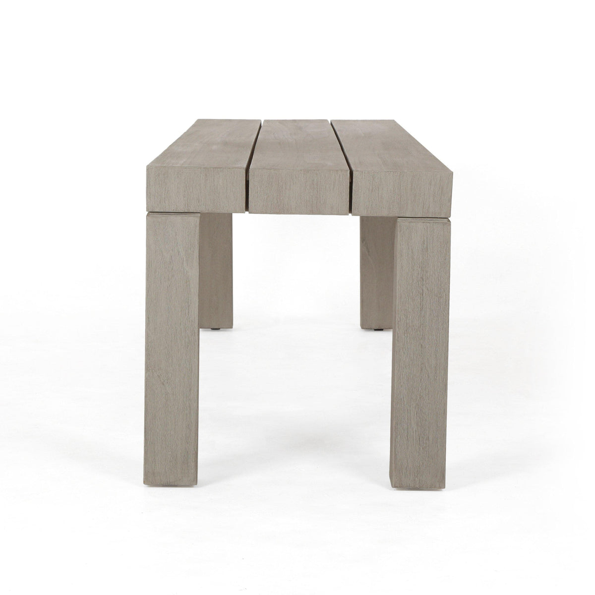 Secilia Grey Teak Outdoor Dining Bench