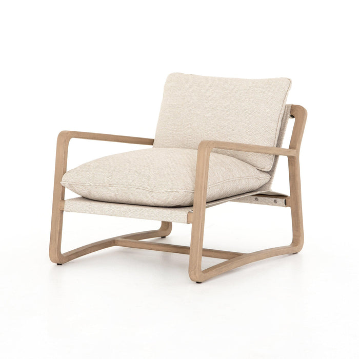 Leann Washed Brown Outdoor Chair