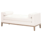Kellen White Upholstered Bench
