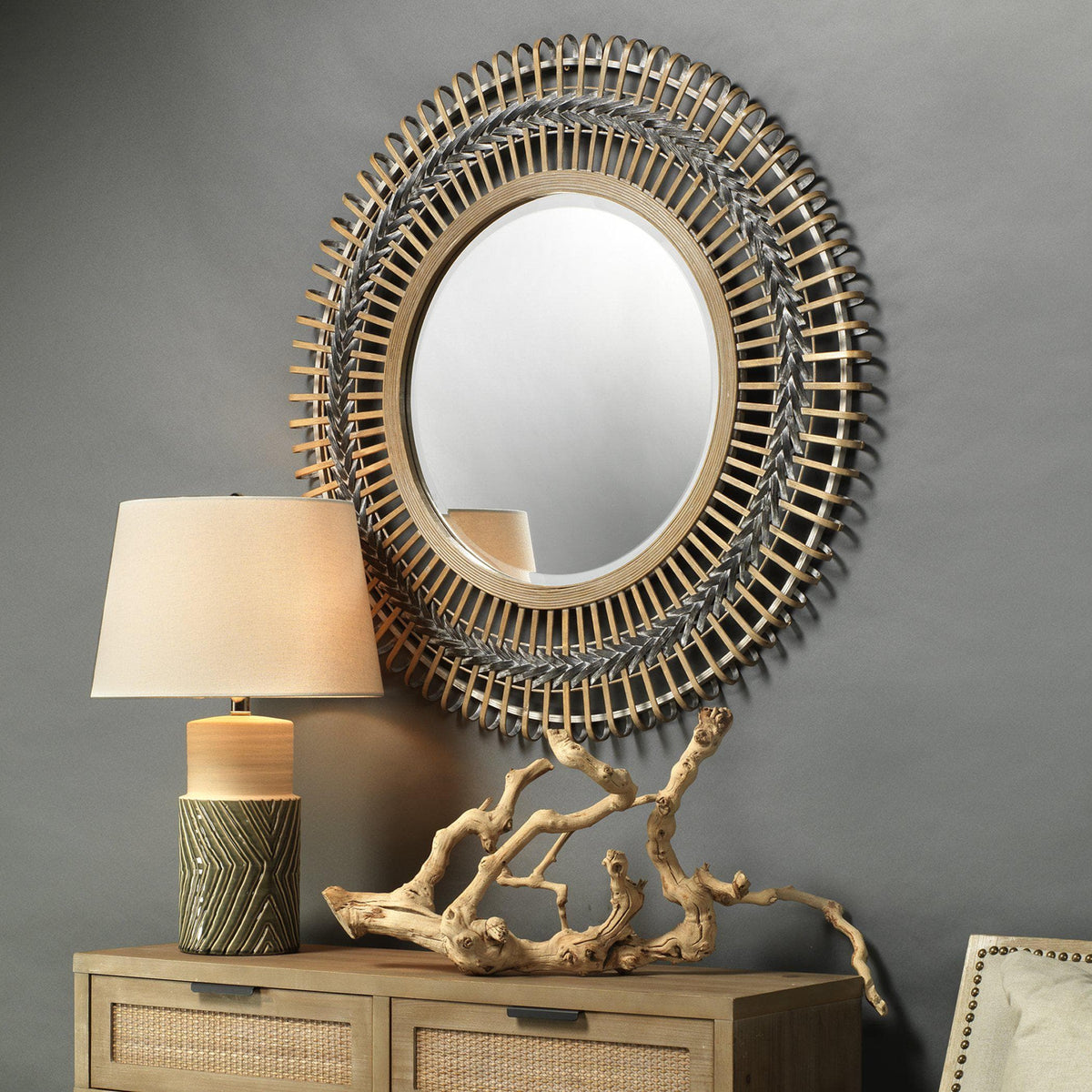 Grove Braided Mirror