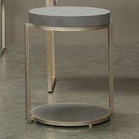 Chester Grey Shagreen Side Table