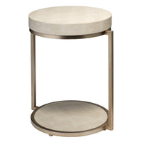 Chester Ivory Shagreen Side Table