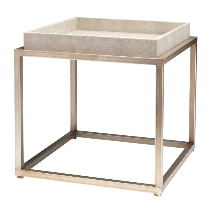 Ivory Shagreen Side Table