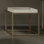 Ivory Shagreen Side Table
