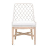 Lattis White Rope Outdoor Dining Chair