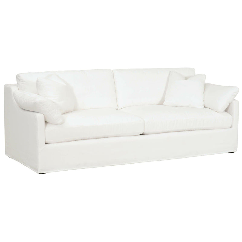 Lena Ivory Slope Arm Slipcover Sofa