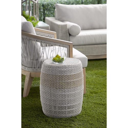 Lulu Taupe Rope Accent Table