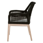 Lulu Black Rope Outdoor Arm Chair, Set of 2