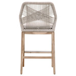 Loom Taupe Rope Outdoor Barstool