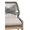 Lulu Platinum Rope Outdoor Dining Chair, Set of 2
