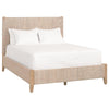 Mia White Wash Rope Queen Bed