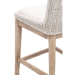 Mesh Taupe & White Outdoor Counter Stool