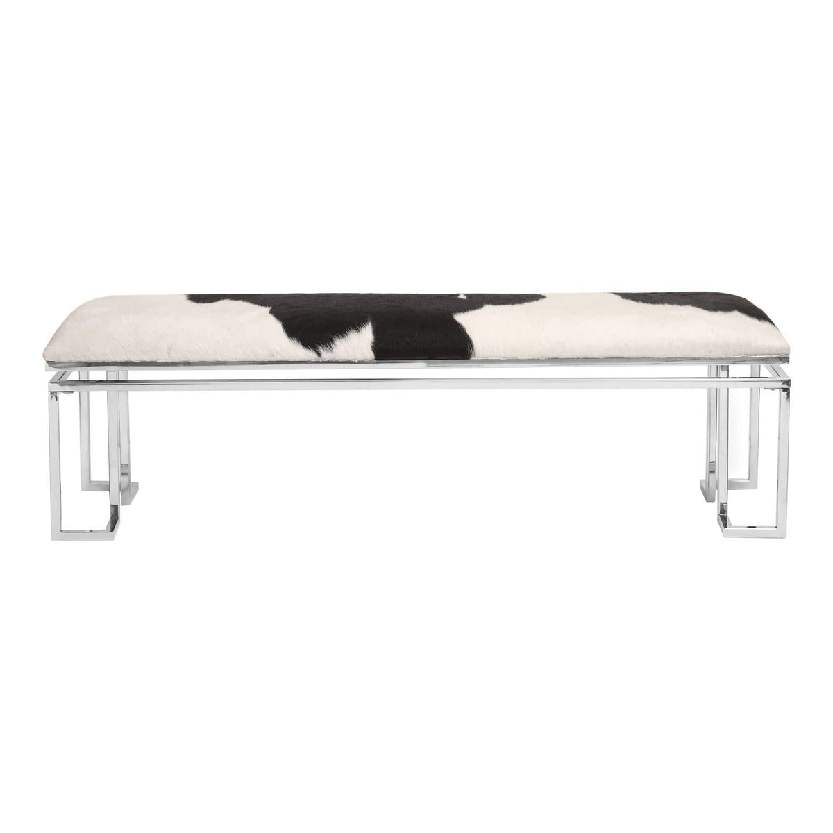 Appa Black & White Hide Bench