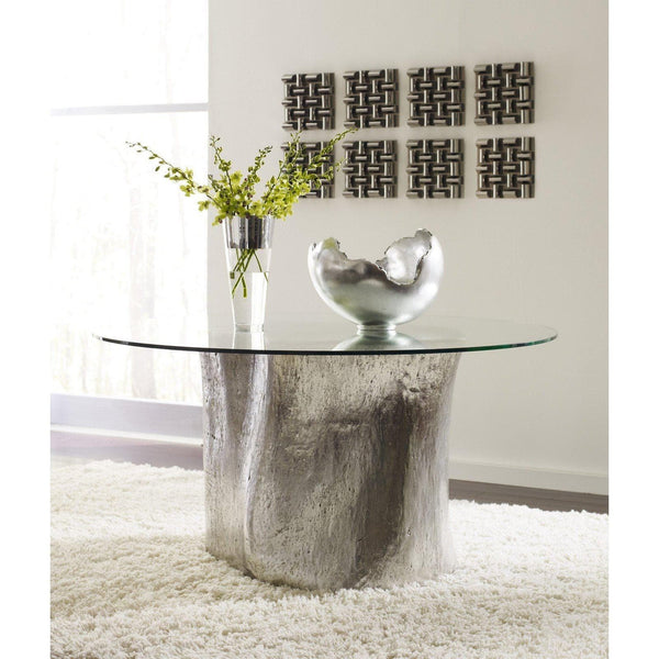 Silver Leaf Log Dining Table