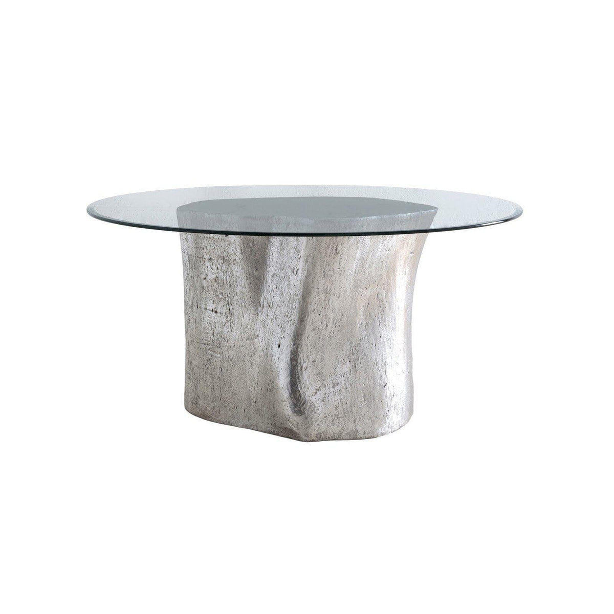 Silver Leaf Log Dining Table