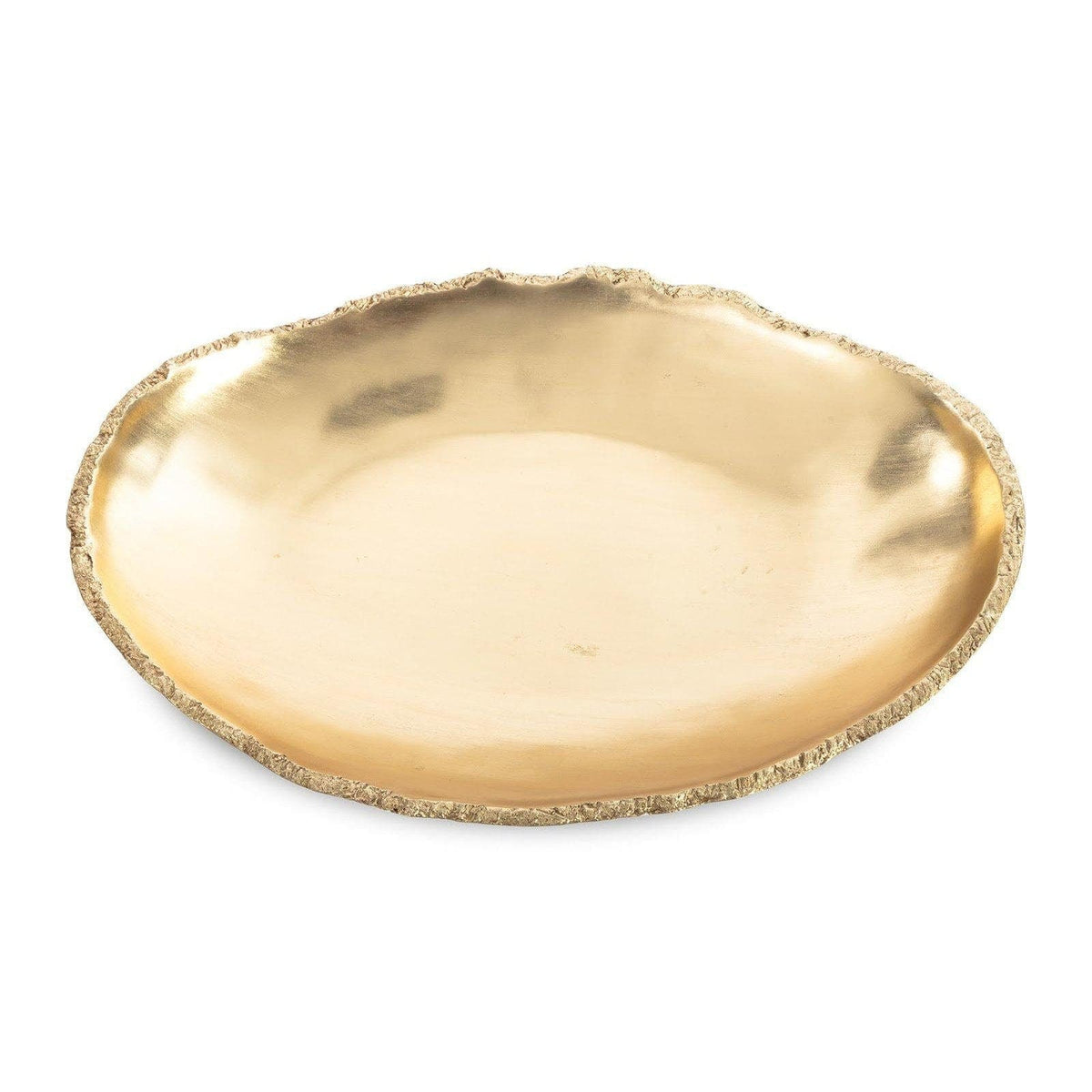 Broken Egg Bowl, White & Gold Leaf