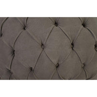 Gray Tufted Egg Chair