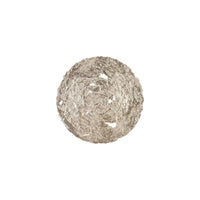 Medium, Silver Leaf Molten Wall Disc