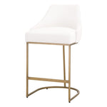 Patricia Ivory & Gold Counter Stool, Set of 2