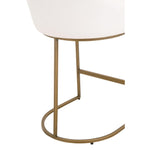 Patricia Ivory & Gold Counter Stool, Set of 2