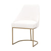 Patricia Ivory & Gold Dining Chair, Set of 2