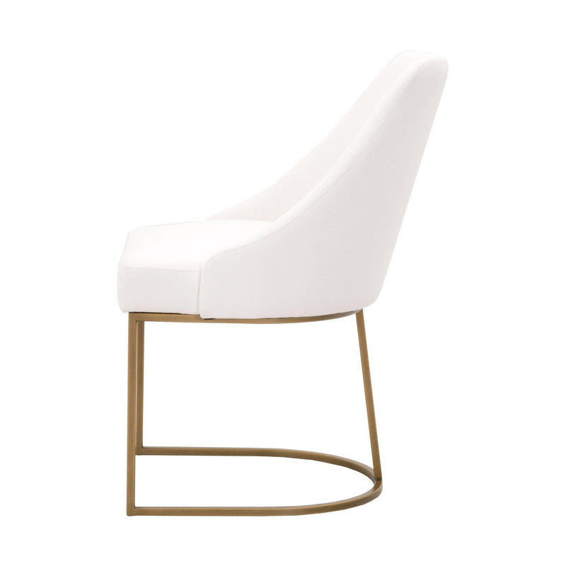 Patricia Ivory & Gold Dining Chair, Set of 2