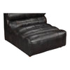 Ramsay Leather Slipper Chair Antique Black