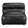 Ramsay Leather Slipper Chair Antique Black