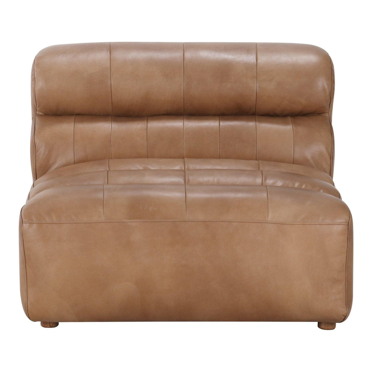 Ramsay Tan Leather Slipper Chair