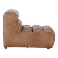 Ramsay Tan Leather Slipper Chair