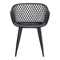 Piazza Black Outdoor Dining Chair, Set Of 2