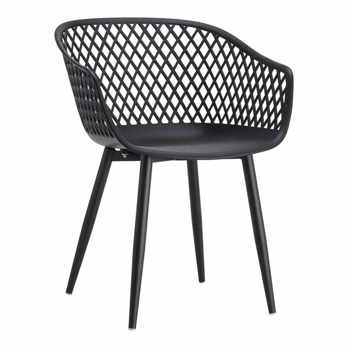 Piazza Black Outdoor Dining Chair, Set Of 2