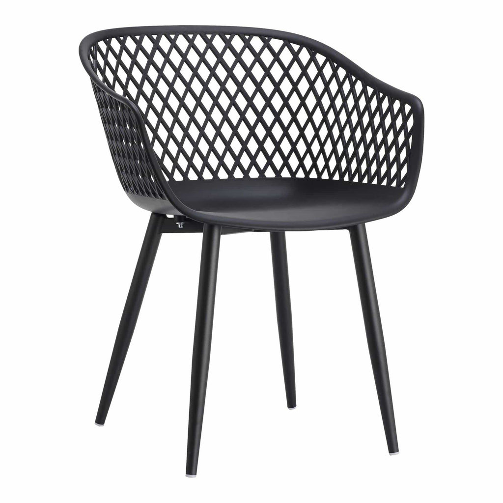 Piazza Black Outdoor Dining Chair, Set Of 2
