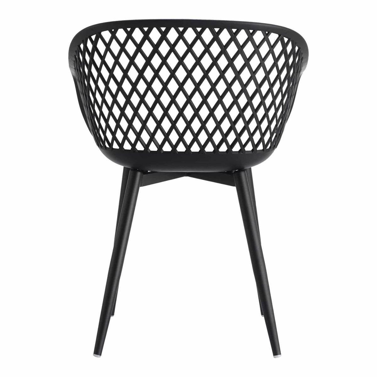 Piazza Black Outdoor Dining Chair, Set Of 2