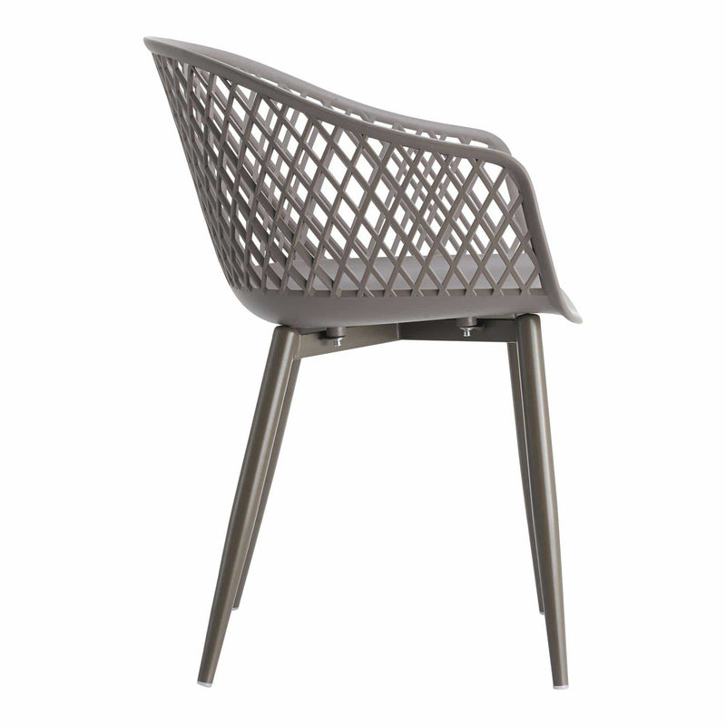 Piazza Grey Outdoor Dining Chair, Set Of 2