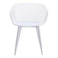 Piazza White Outdoor Dining Chair, Set Of 2