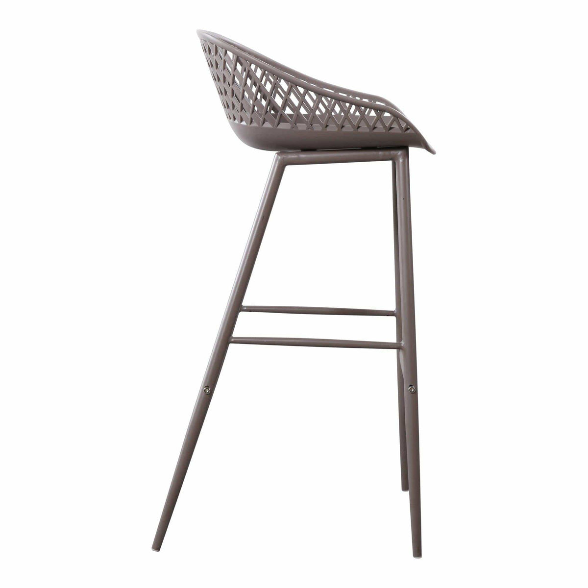 Piazza Grey Outdoor Barstool, Set Of 2