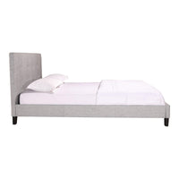 Eliza Grey Upholstered Tufted Bed